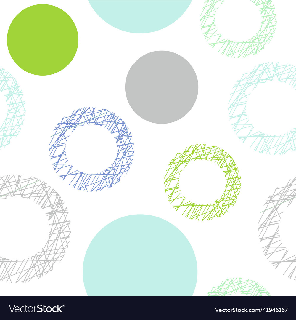 Seamless pattern whit abstract circles