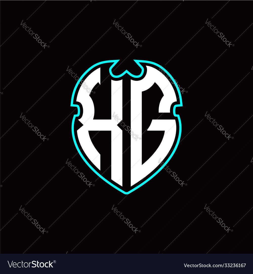 X g initial logo design with a shield shape