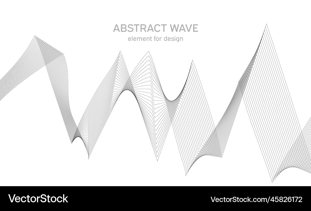 Abstract wave element for design digital Vector Image