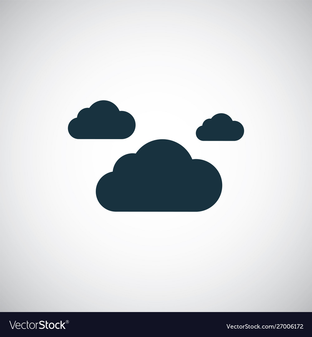 Clouds icon simple flat element design concept
