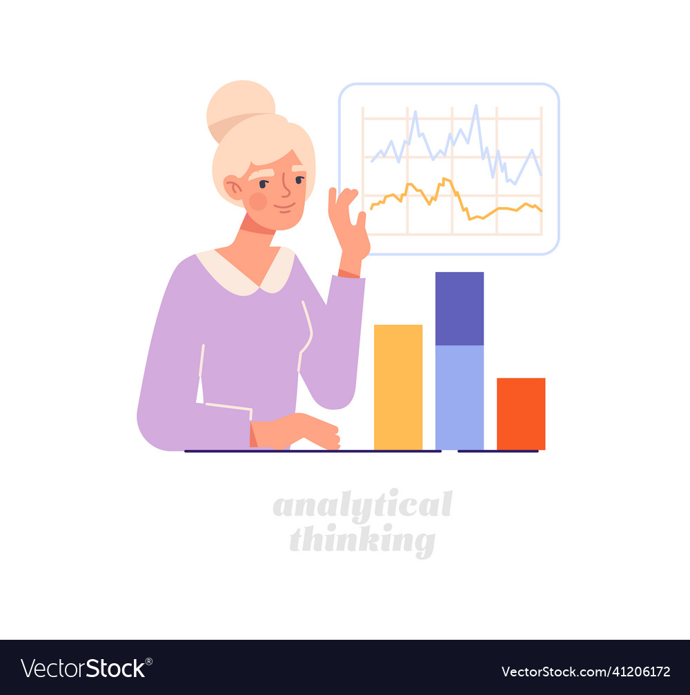 Concept of thinking types vector image Concept of thinking types