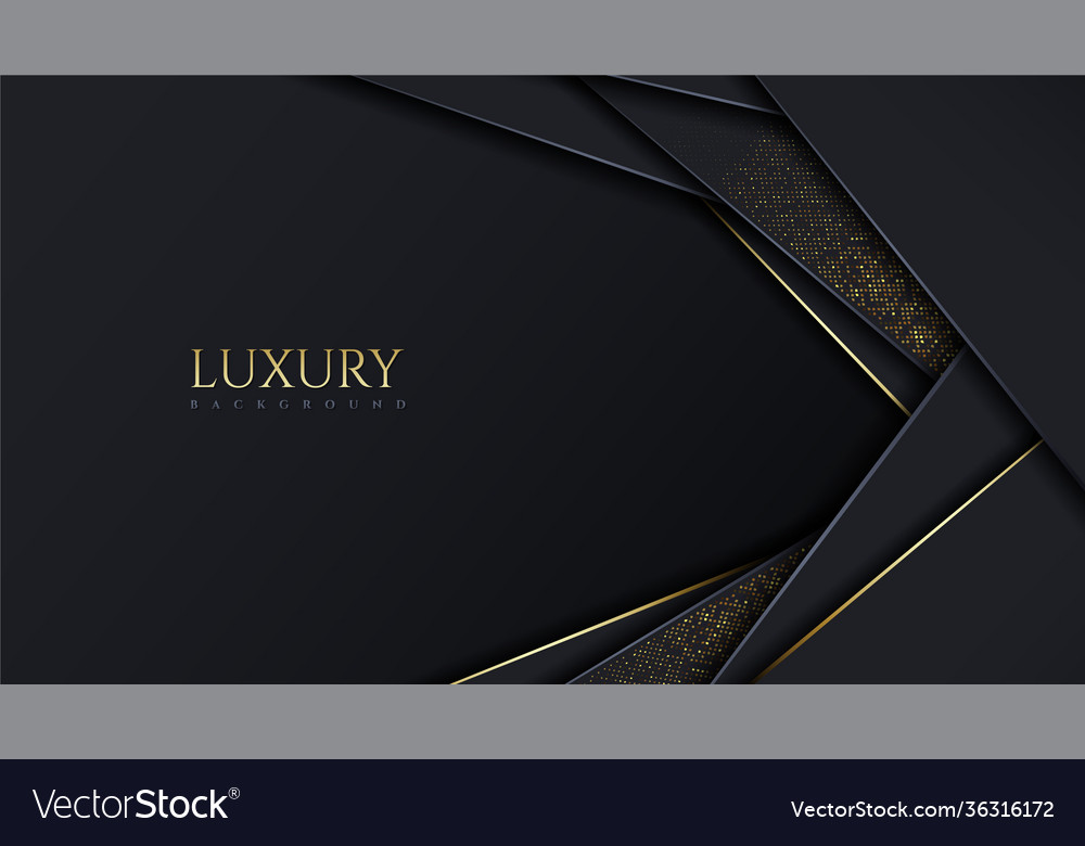 Luxury modern dark background overlap layer vector image Luxury modern dark background overlap layer