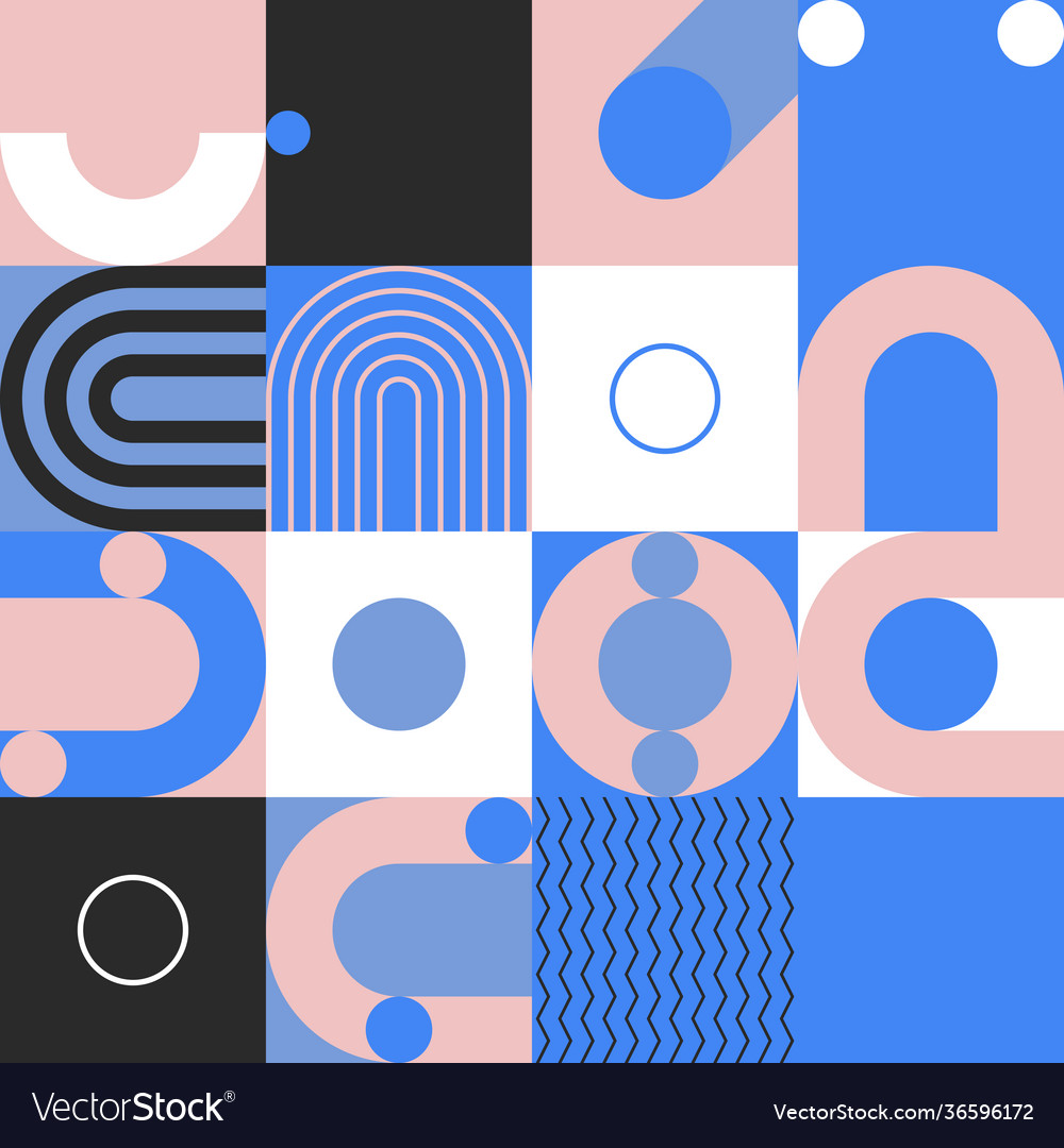 Memphis abstract design pattern vector image Memphis abstract design pattern