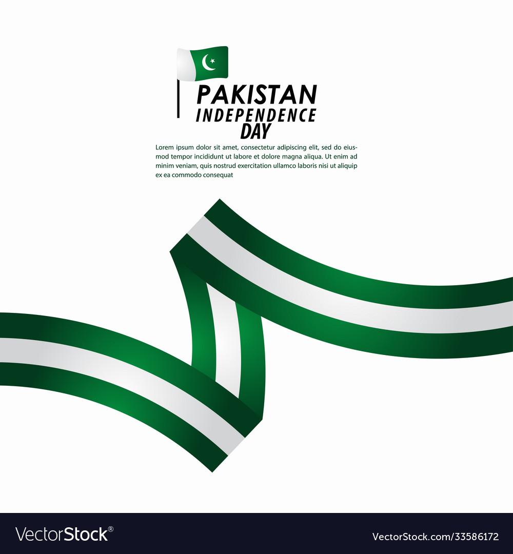 Pakistan independence day celebration template