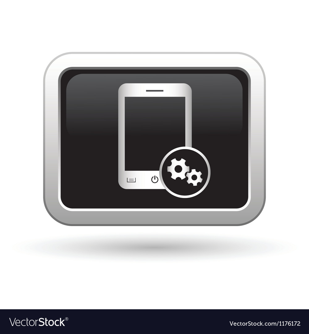 Phone icon with settings menu