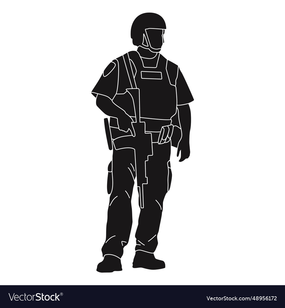 Police policeman swat Royalty Free Vector Image