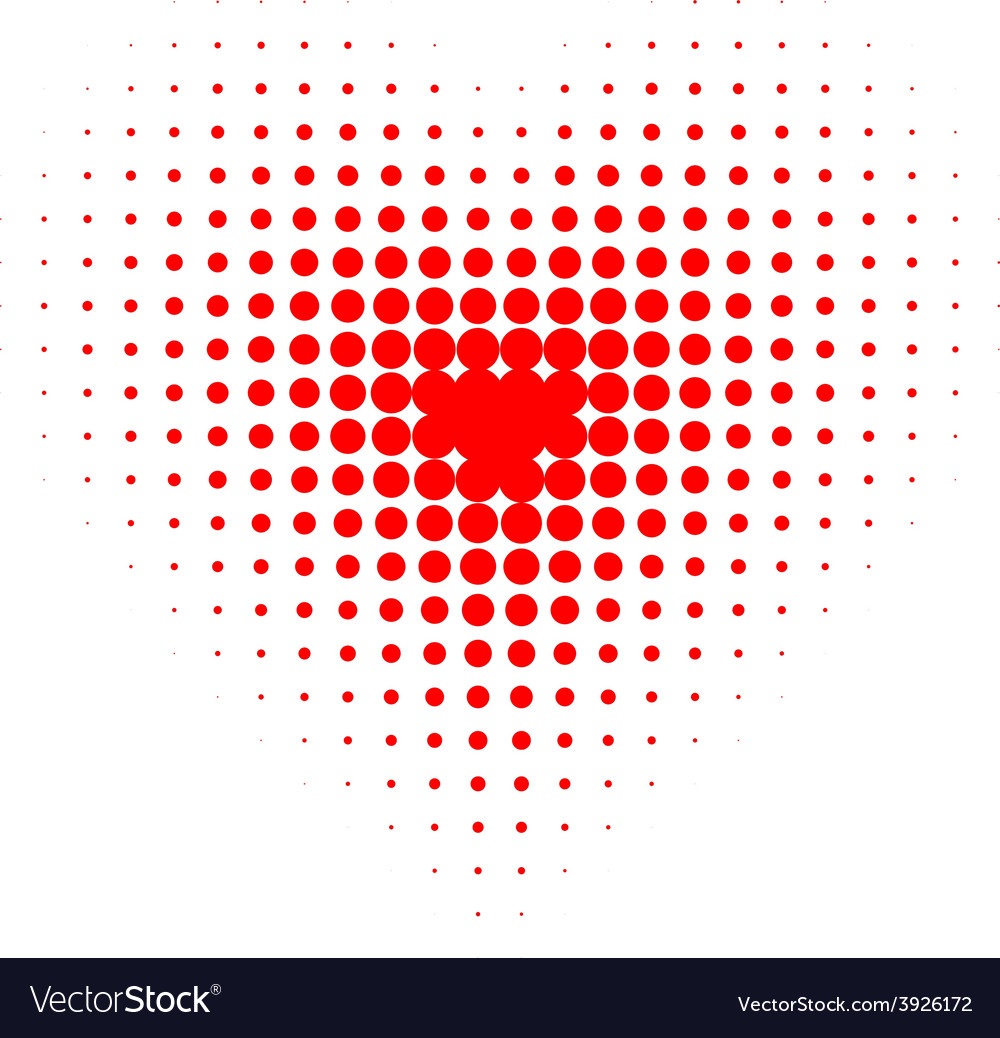 Rotes Halbton Herz