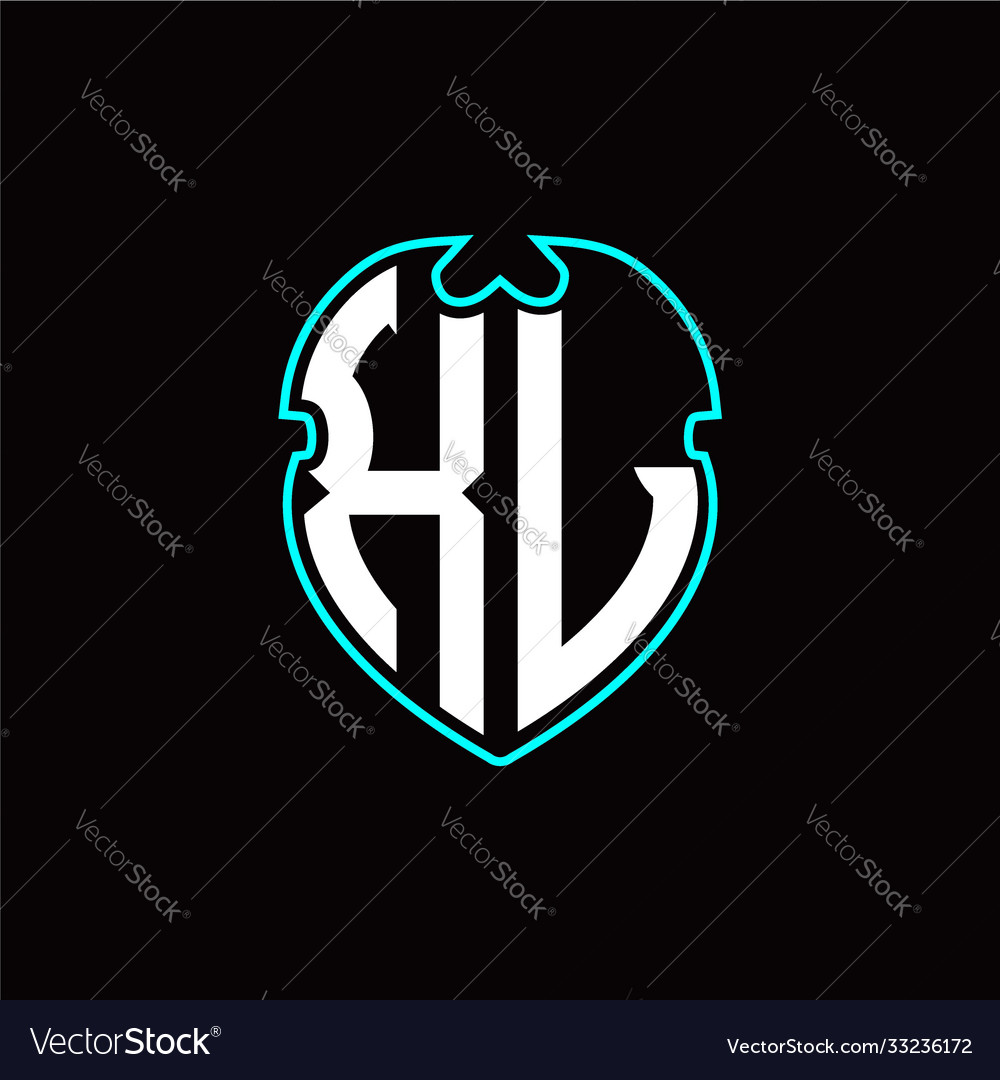 X l initial logo design with a shield shape