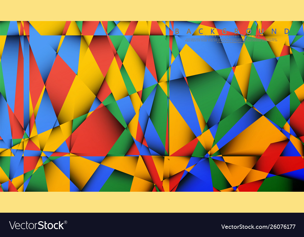 Background a triangle with combination vector image Background a triangle with combination