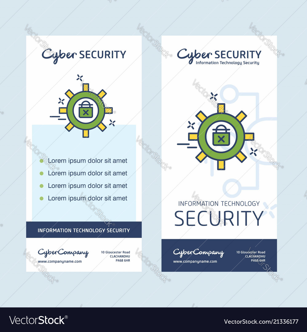 Cyber security design with elegant style