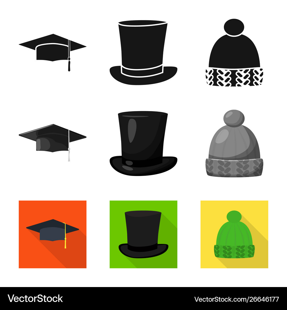 Design clothing and cap icon set Royalty Free Vector Image