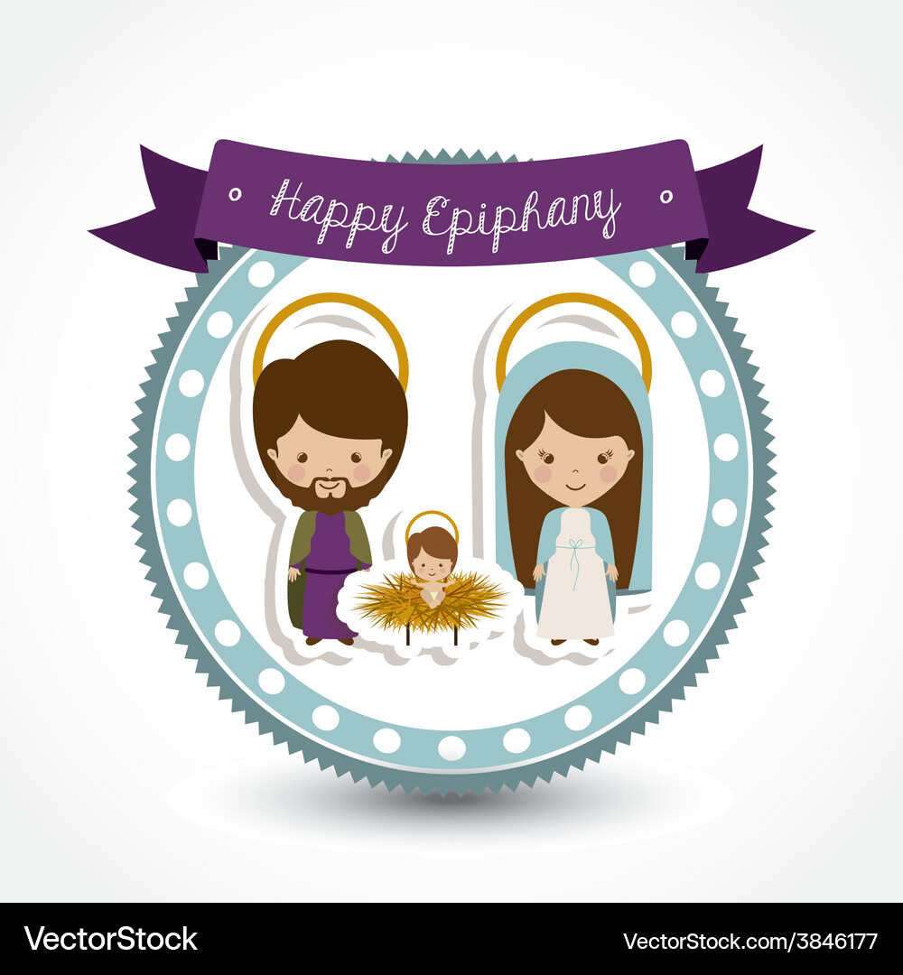 Happy epiphany design Royalty Free Vector Image