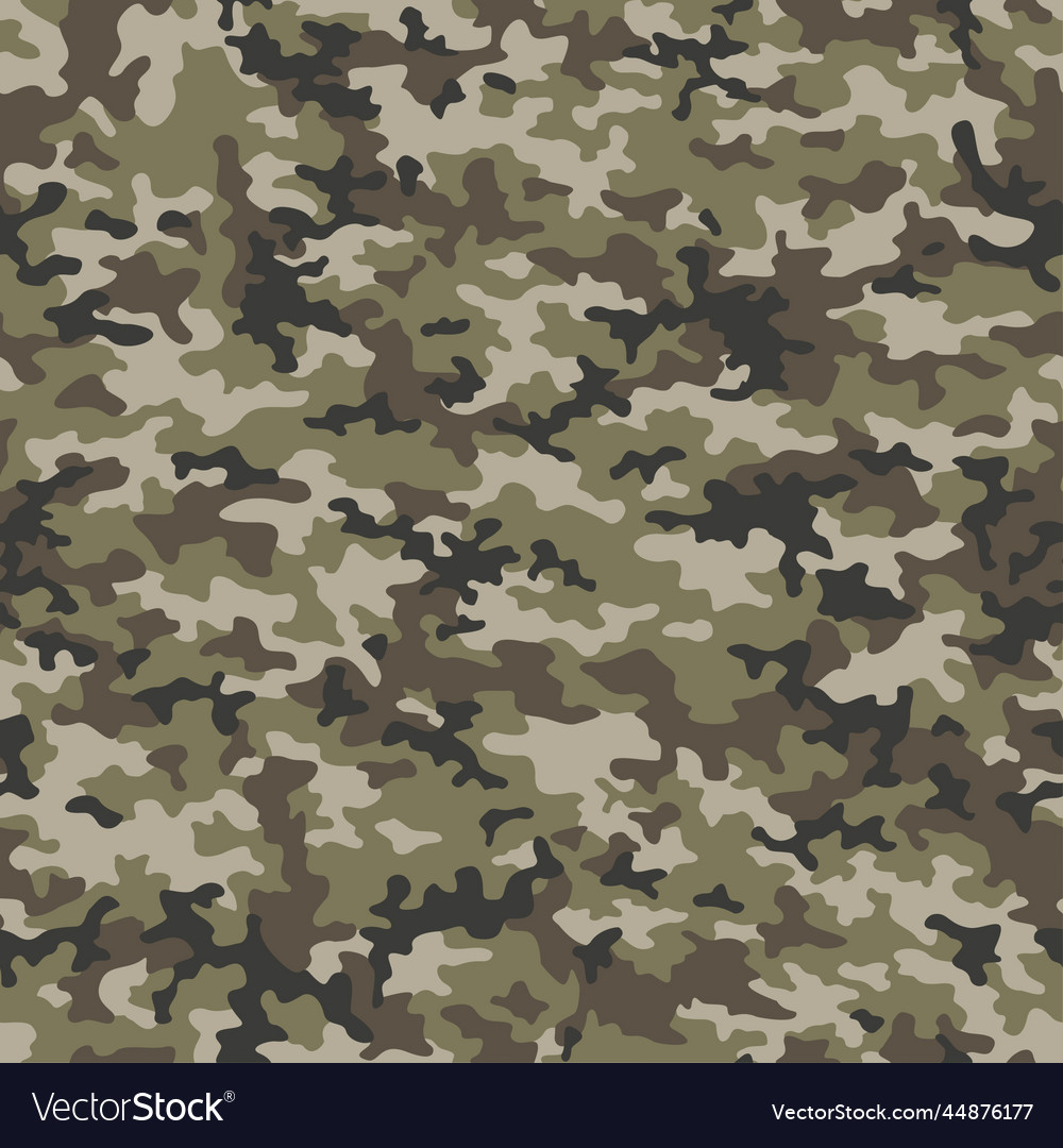 Military camouflage seamless pattern Royalty Free Vector