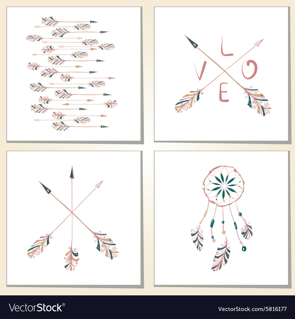 Native arrows and dream catcher