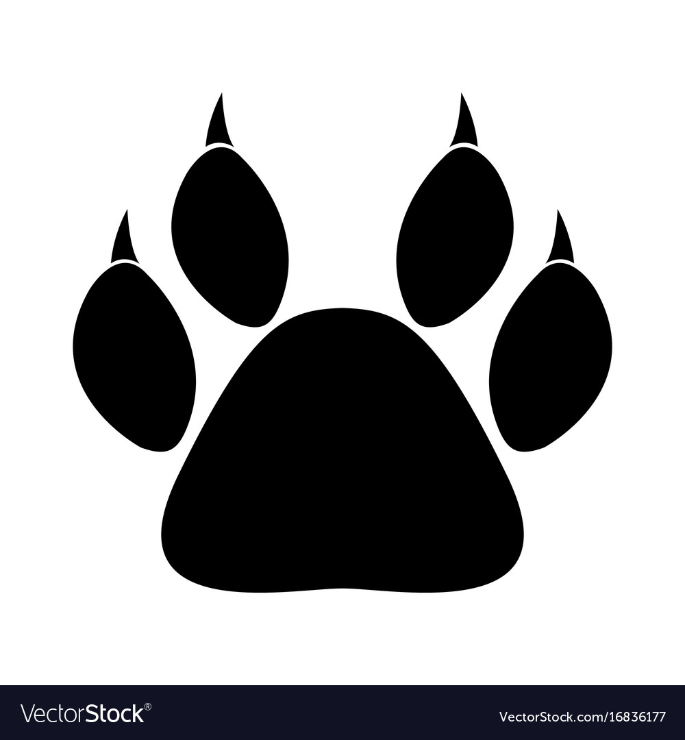 Paw print icon Royalty Free Vector Image - VectorStock