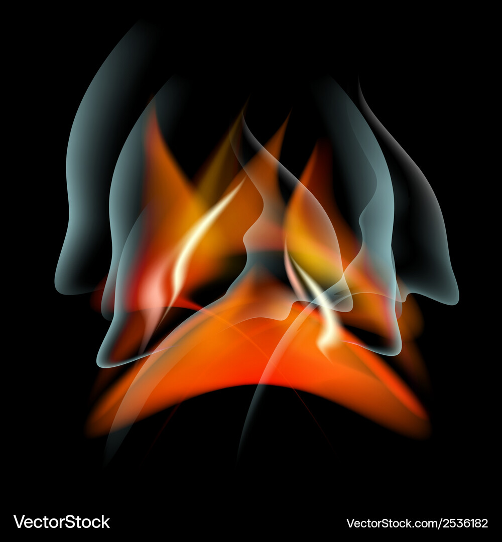 Burn flame fire abstract background Royalty Free Vector
