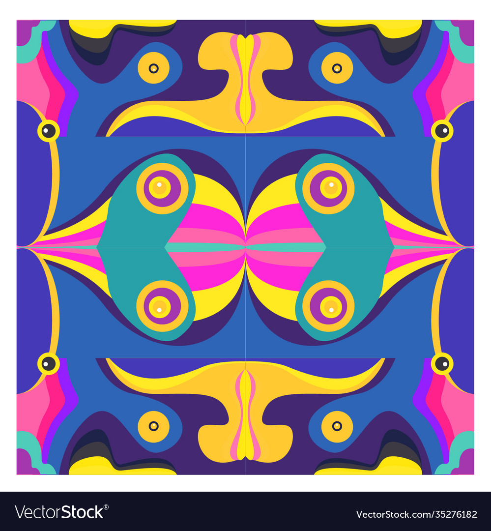 Colorful geometric and curve background pattern