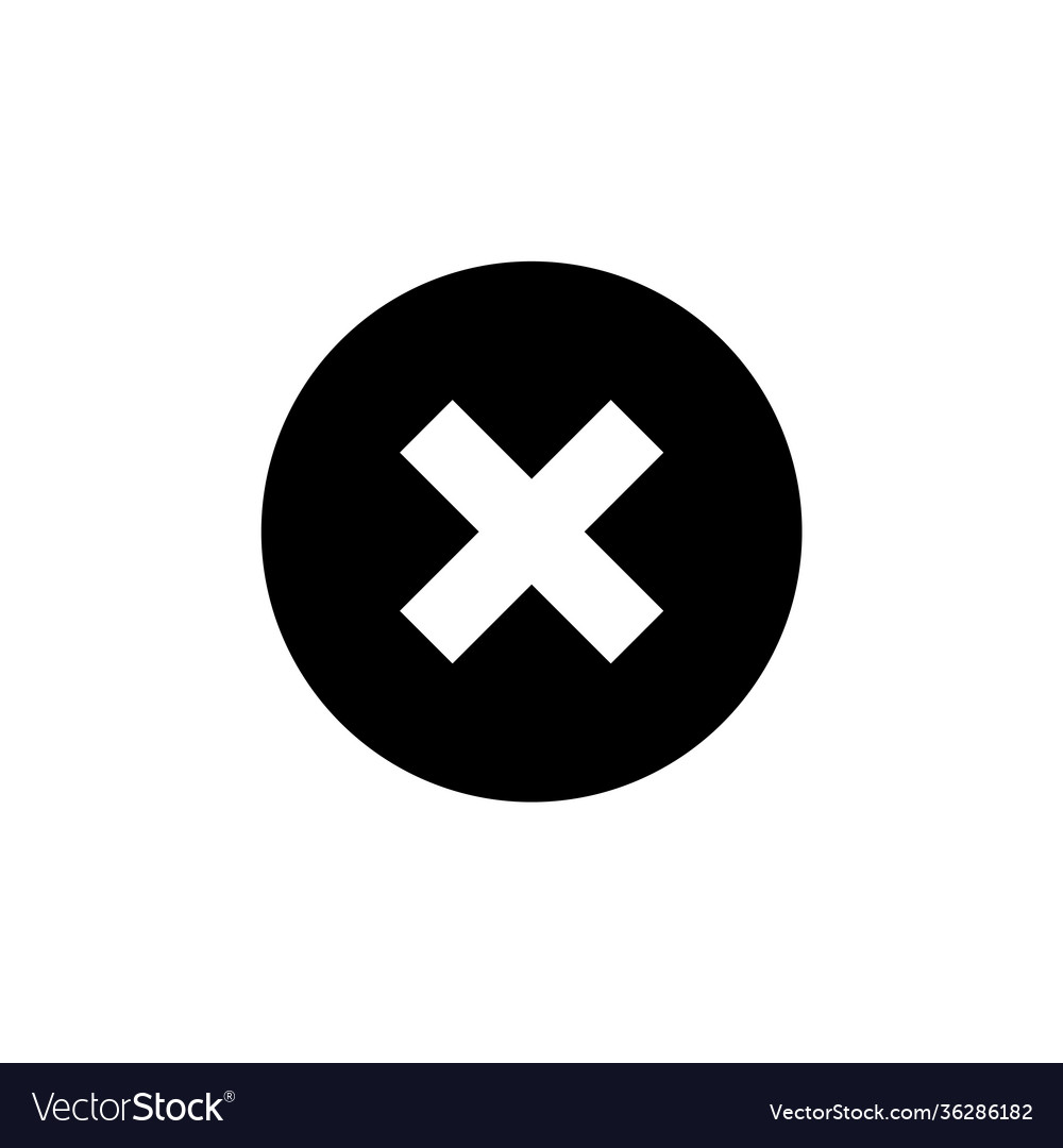 Delete icon remove editable stroke simple mobile vector image Delete icon remove editable stroke simple mobile