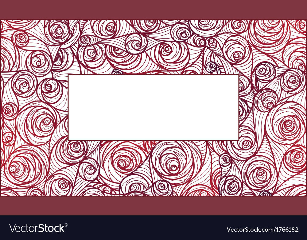 Fresh pink roses frame border isolated on white