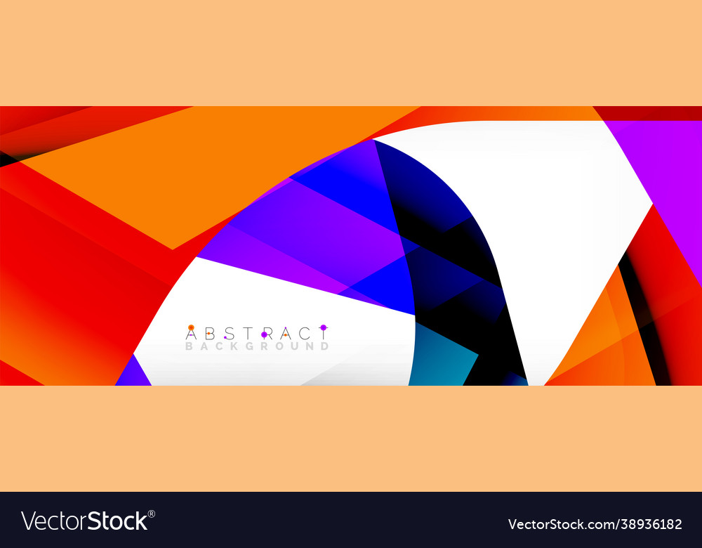 Geometric abstract background - multicolored