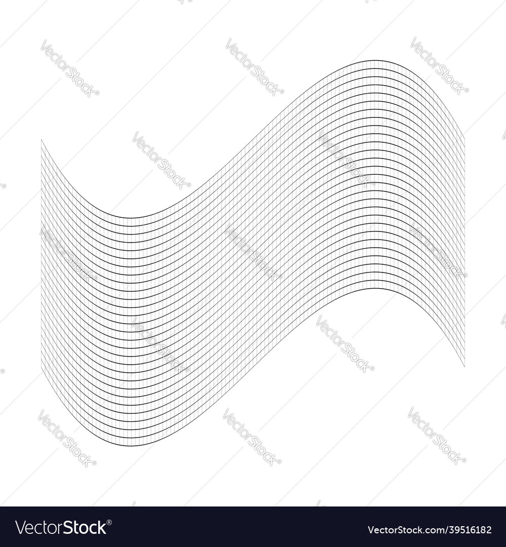 Grid mesh grating trellis wireframe vector image Grid mesh grating trellis wireframe
