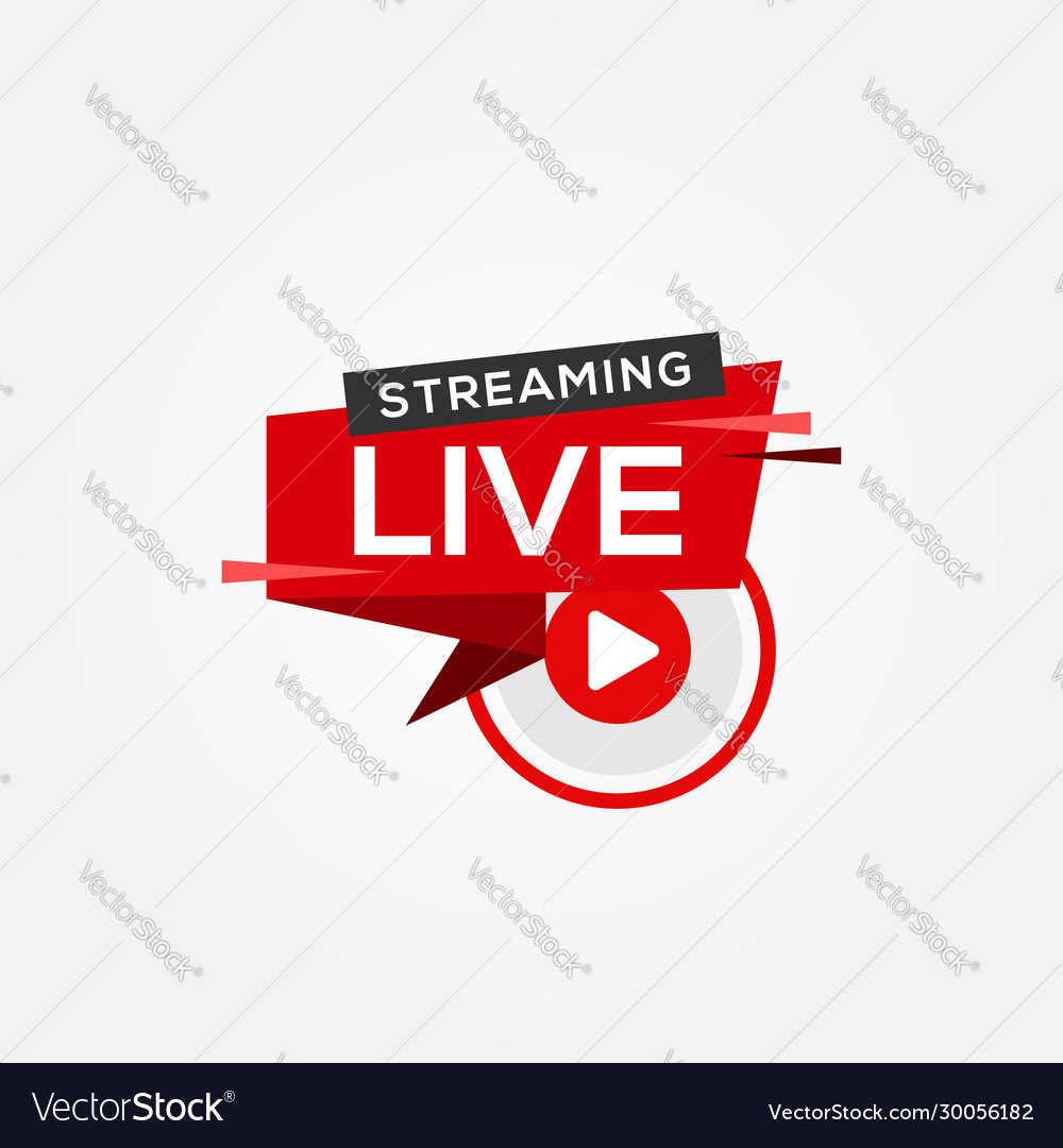 Live streaming design for banner or background