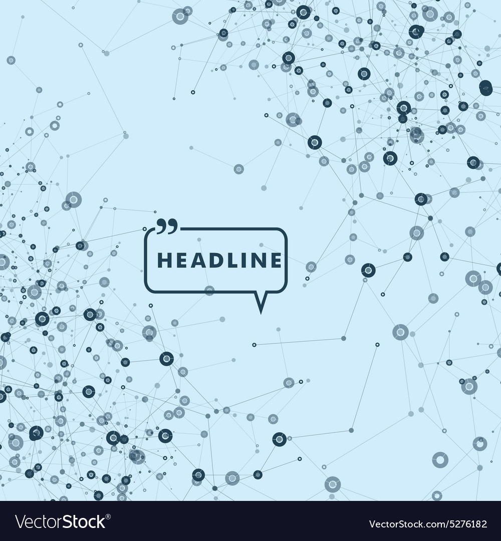 Network abstract technology background