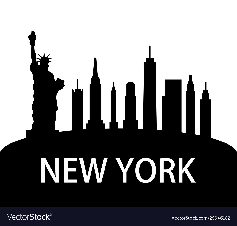 New york icon in on white background Royalty Free Vector