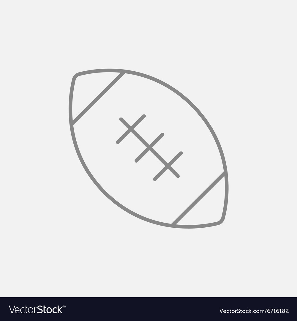 Rugby Football Ball Icon