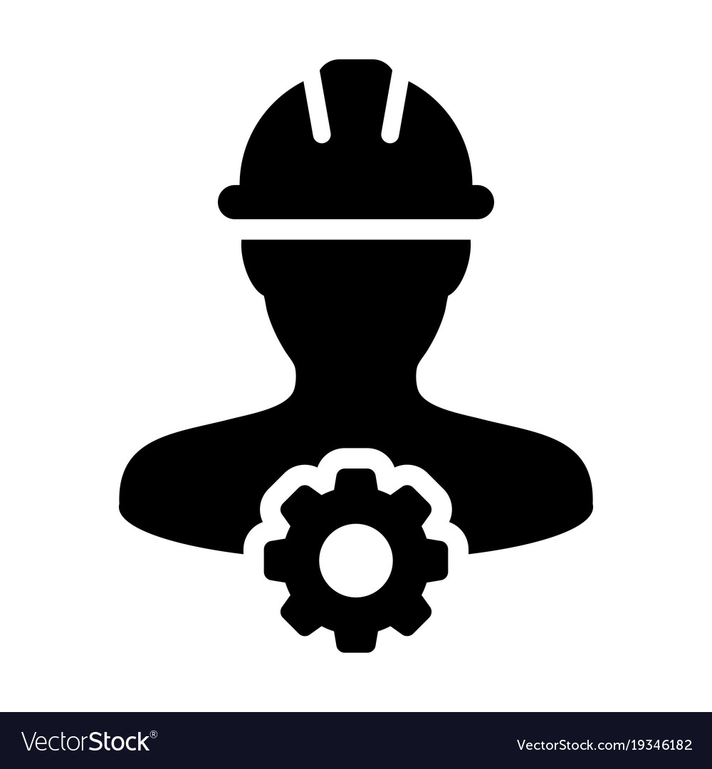 Service icon male person worker avatar profile