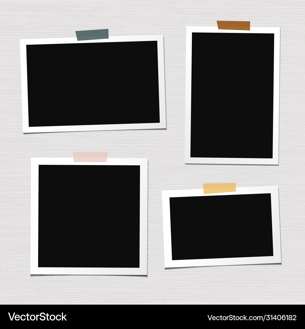 Set photo frames Royalty Free Vector Image - VectorStock