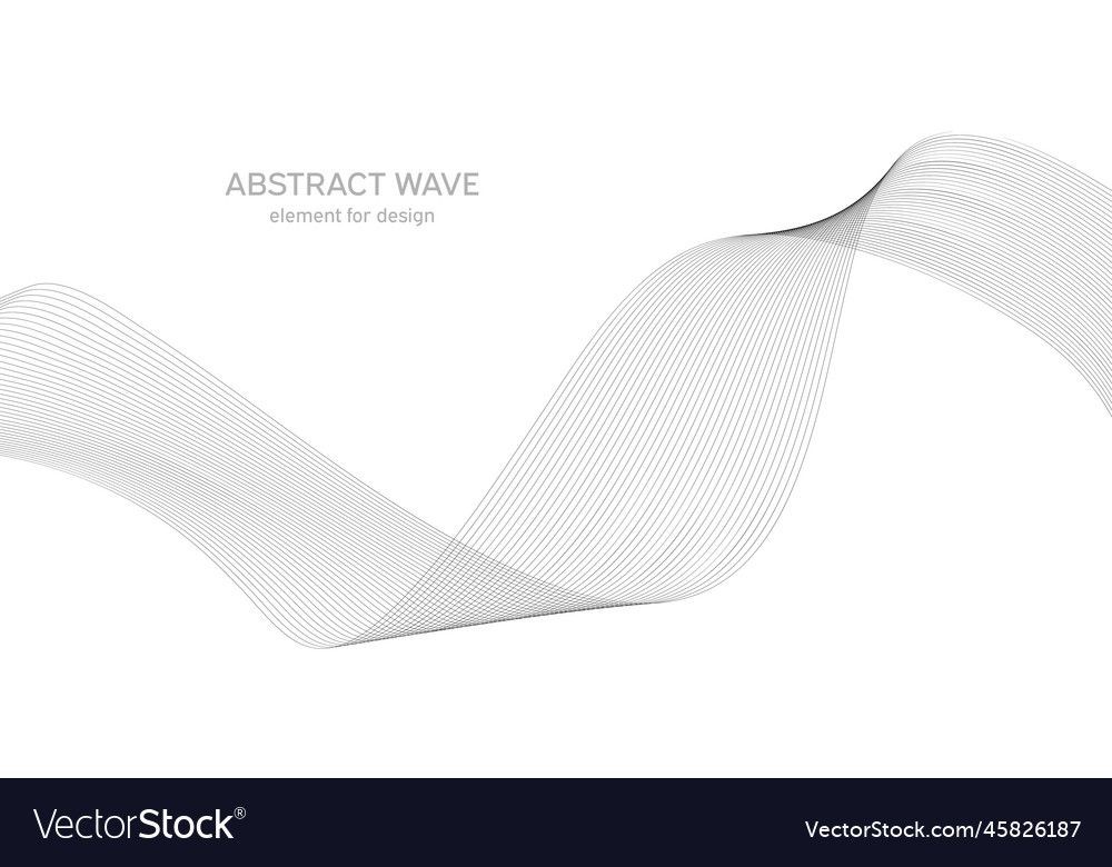 Abstract wave element for design digital