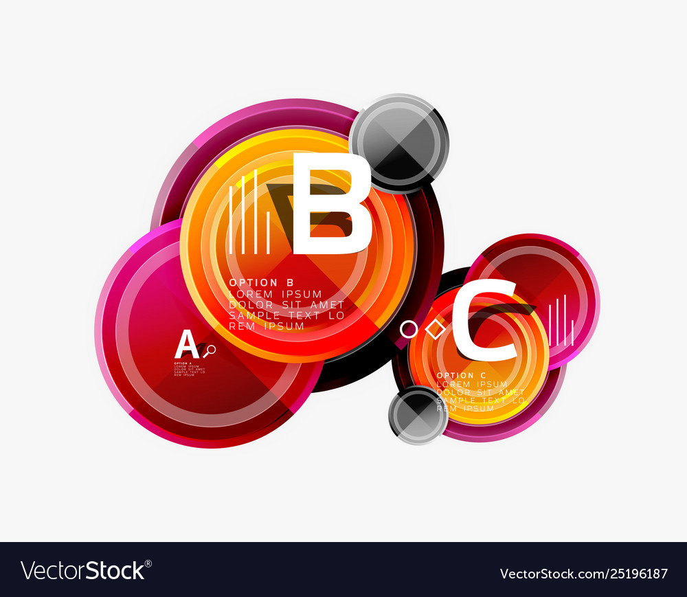 Circular pattern abstract circles composition Vector Image Circular pattern abstract circles composition
