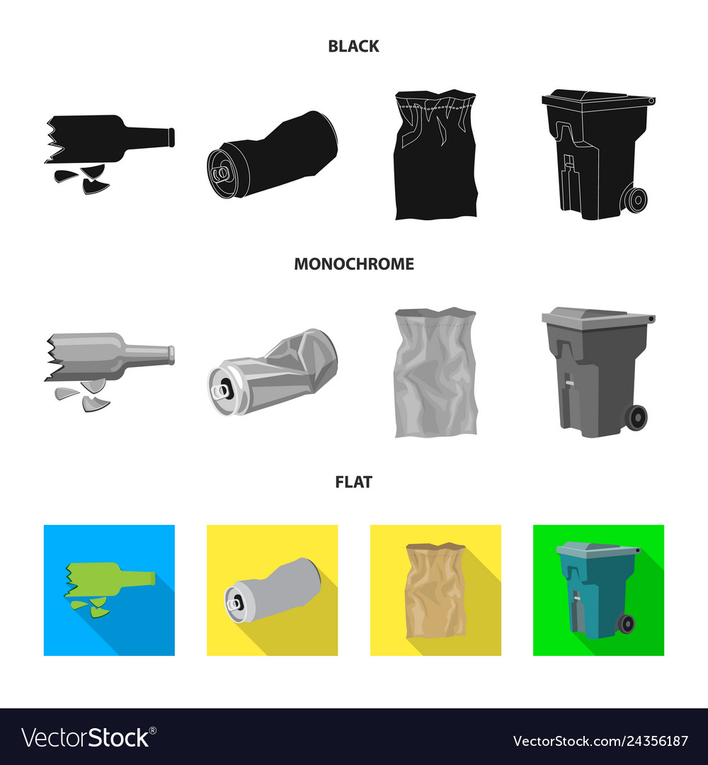 Isoliertes Objekt der Deponie und Sortierzeichensammlung vector image Isoliertes Objekt der Deponie und Sortierzeichensammlung