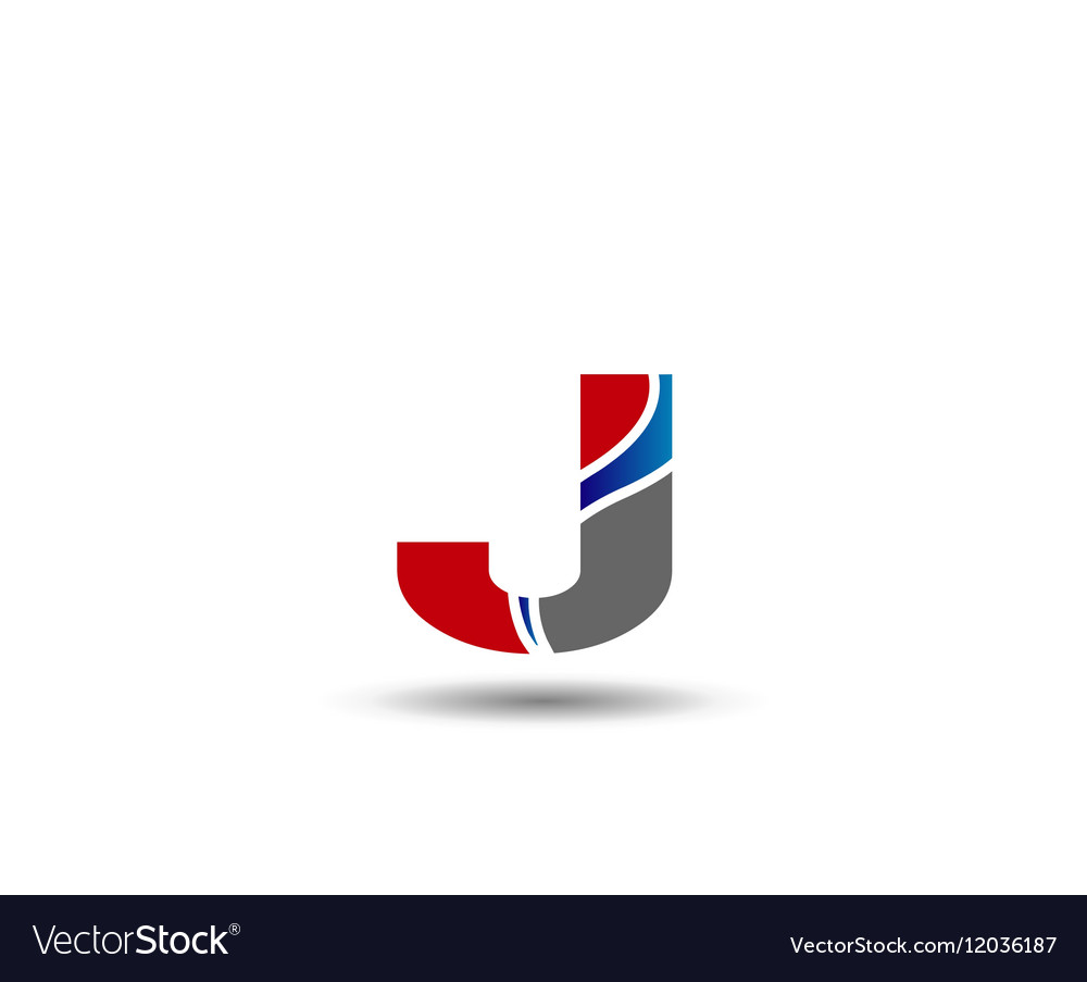 Logo j letter company design template