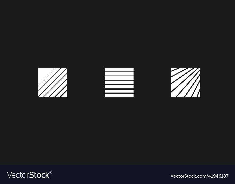 Set of retrowave design elements squares