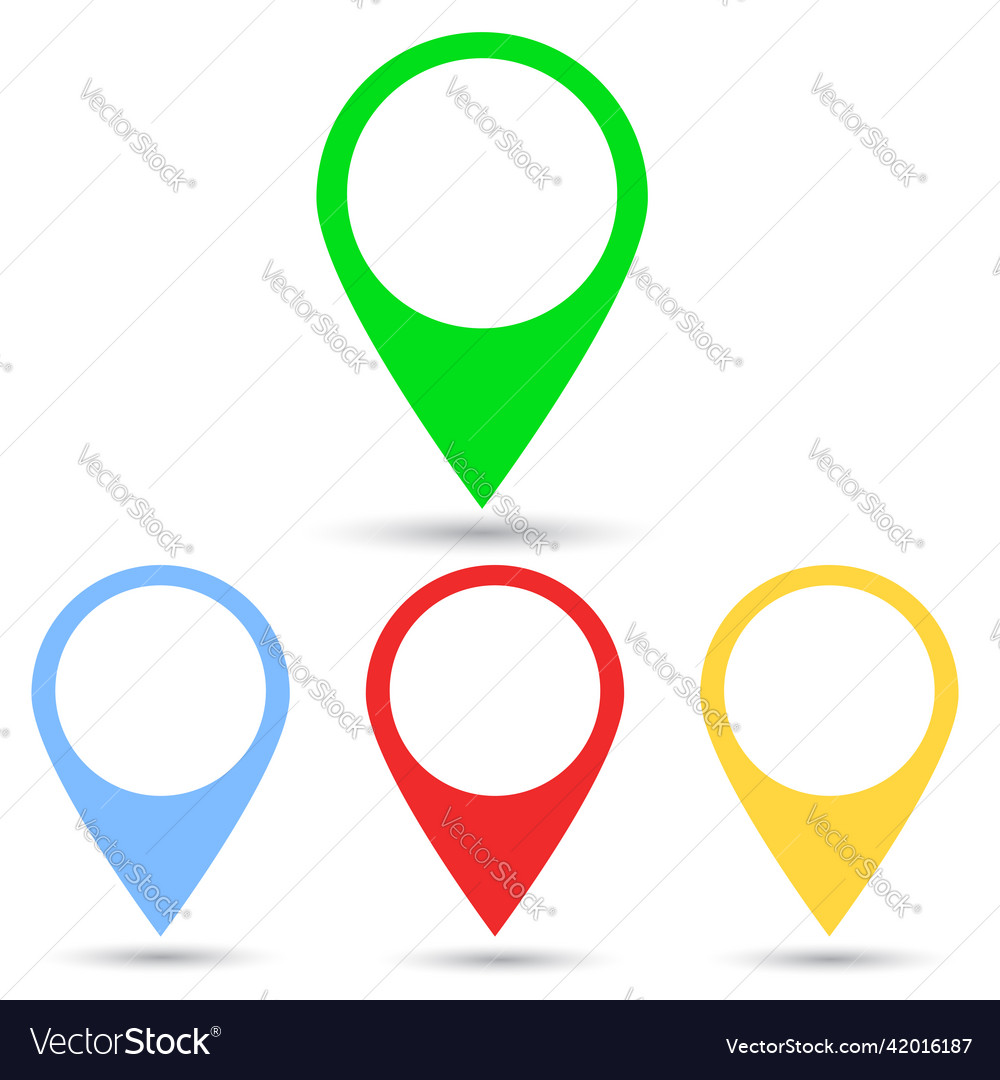 Simple set 4 map pointer with soft shadow