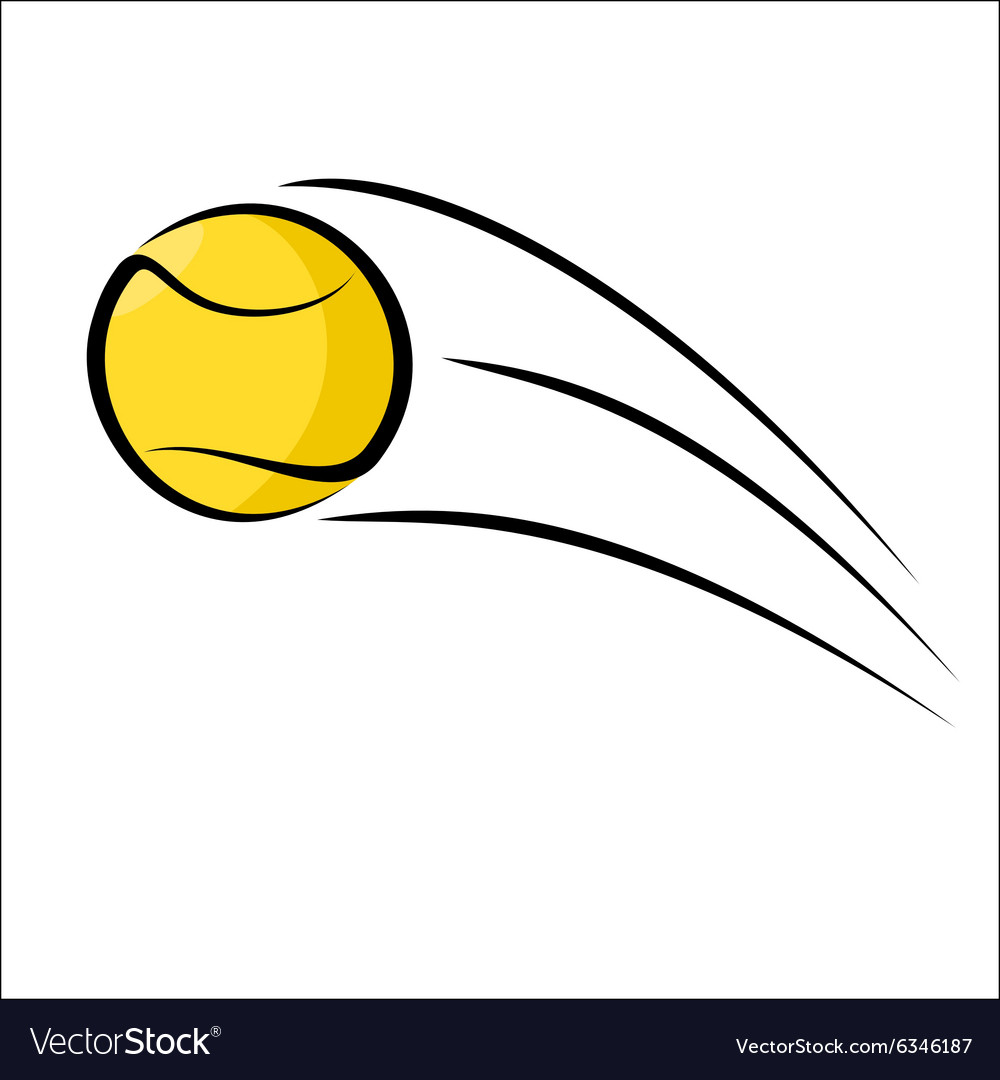 Tennis ball sketch Royalty Free Vector Image VectorStock