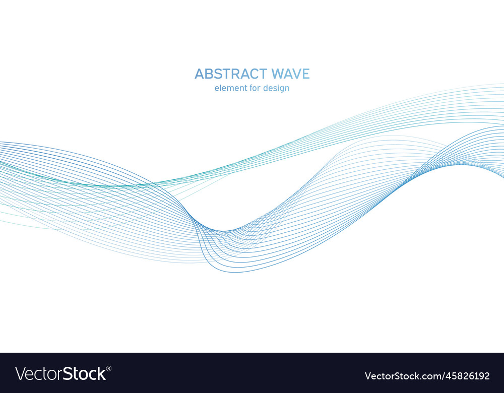 Abstract colorful wave element for design vector image Abstract colorful wave element for design