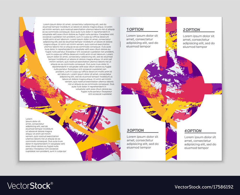 Abstract layout background set for art