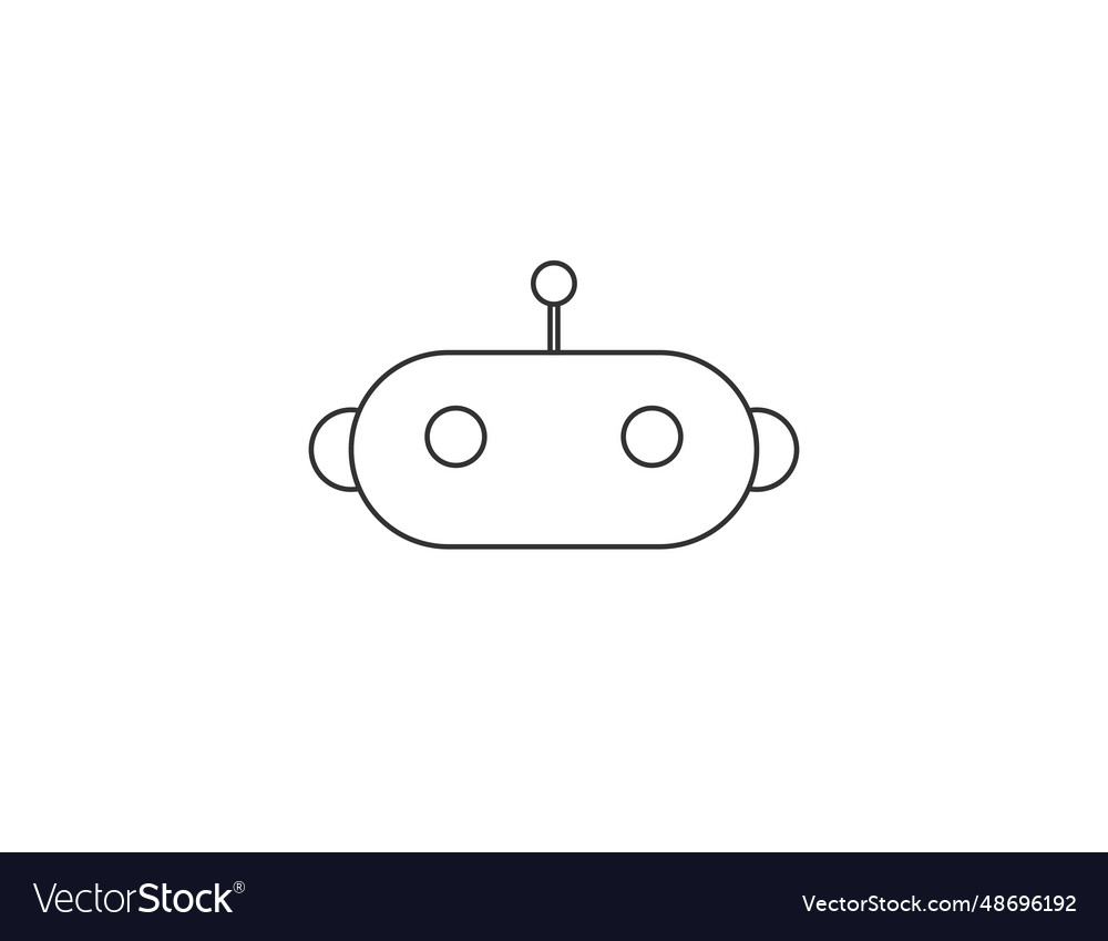 Chatbot robot app icon vector image Chatbot robot app icon
