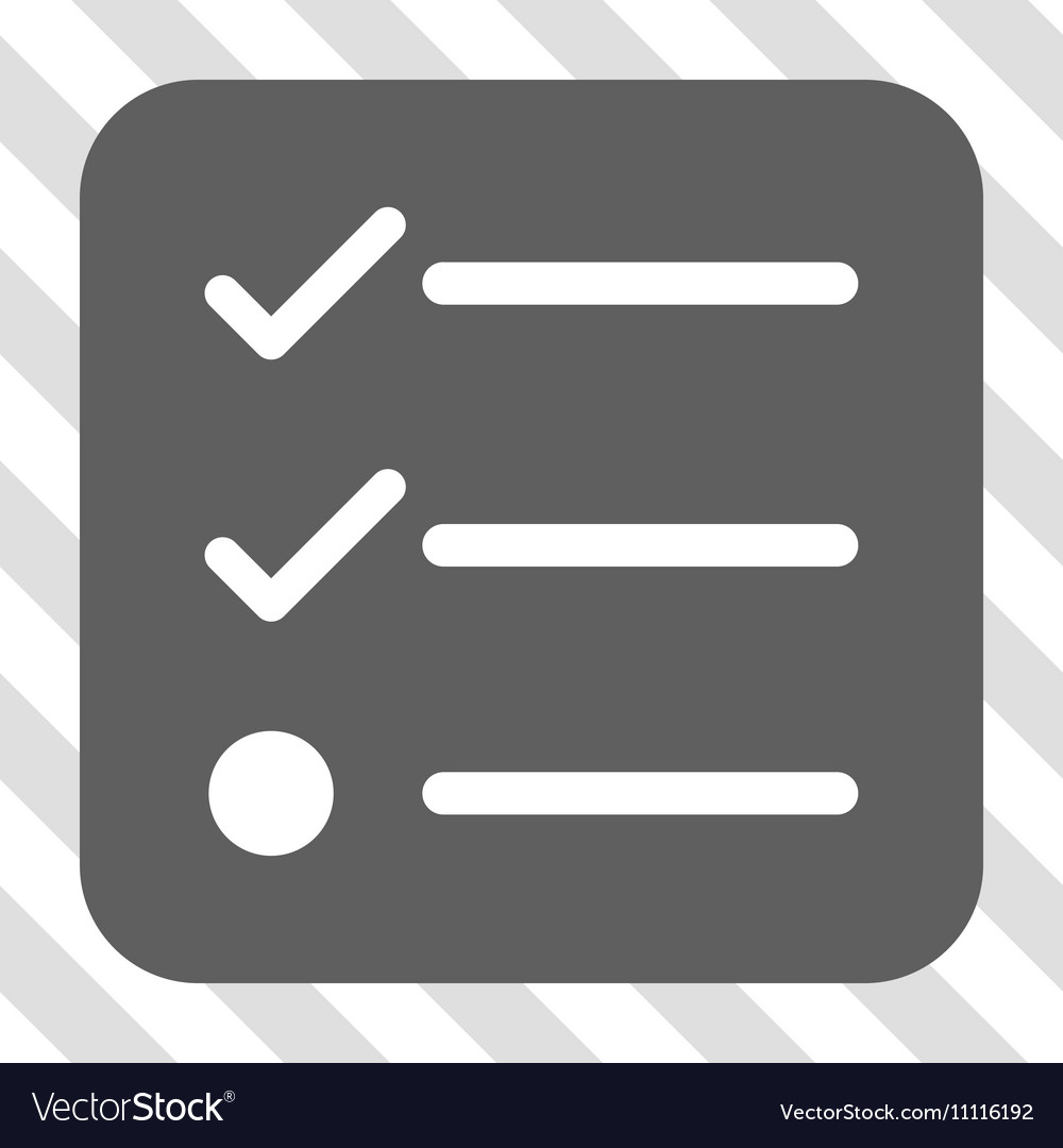 Checklist rounded square button