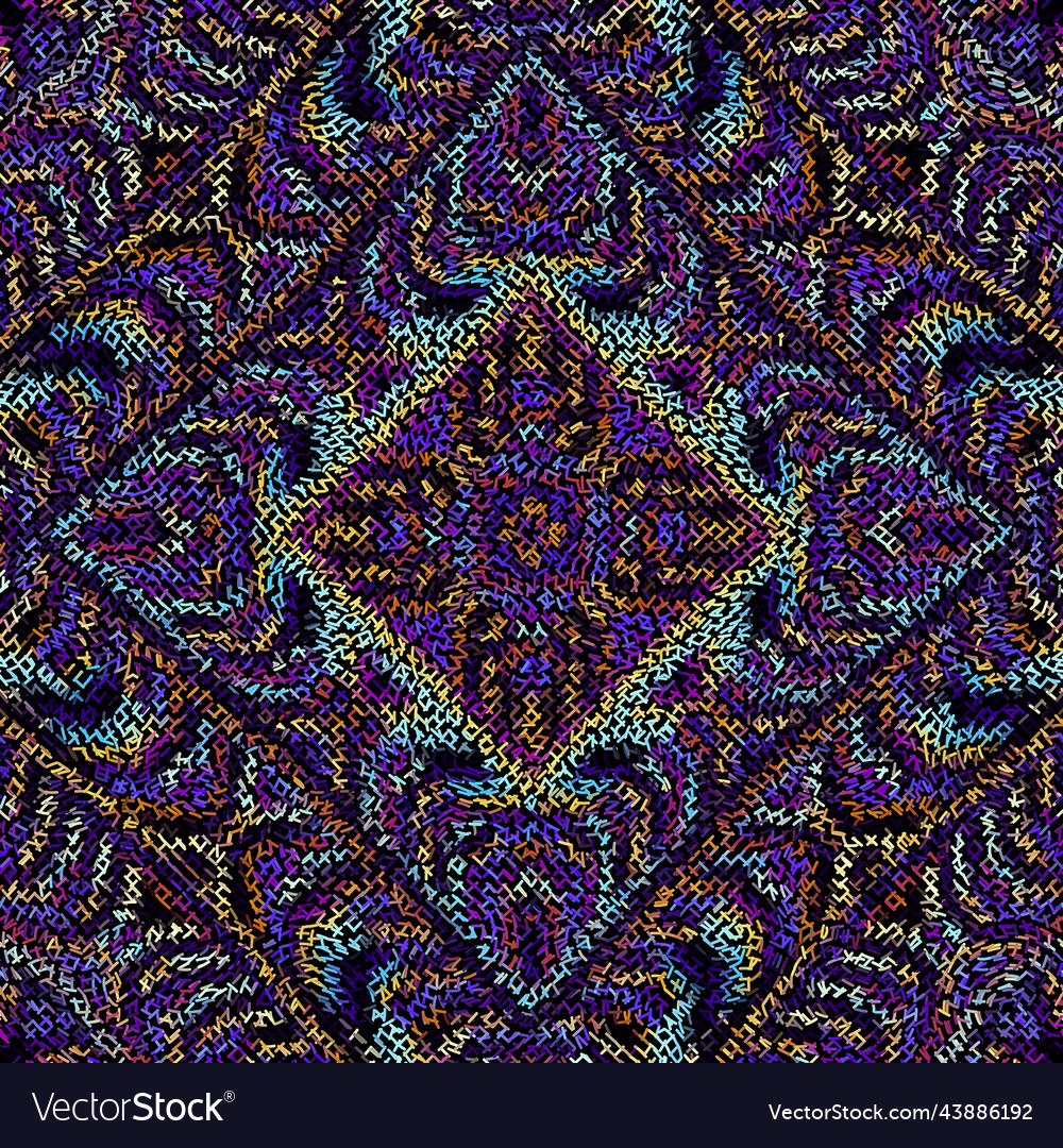 Geometric abstract pattern with a wavy elements vector image Geometric abstract pattern with a wavy elements