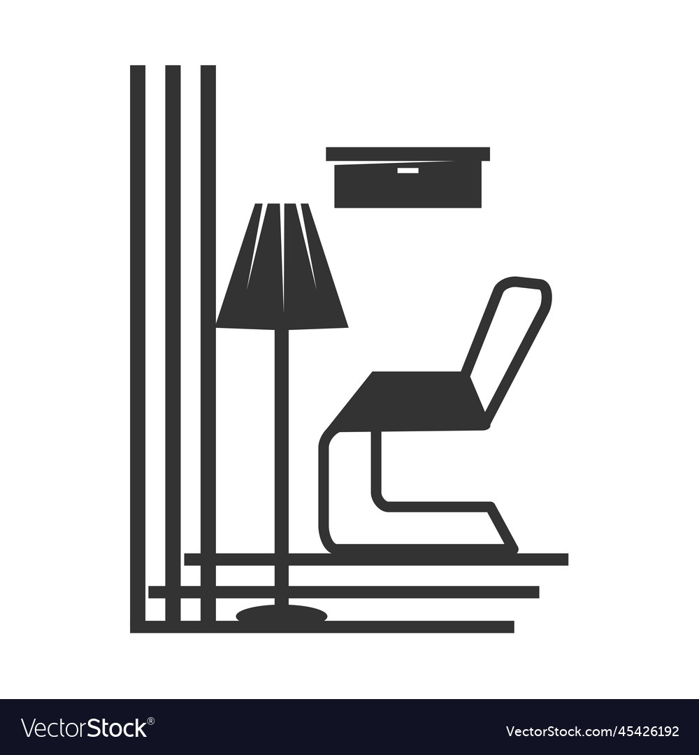 Interior furniture logo template icon brand