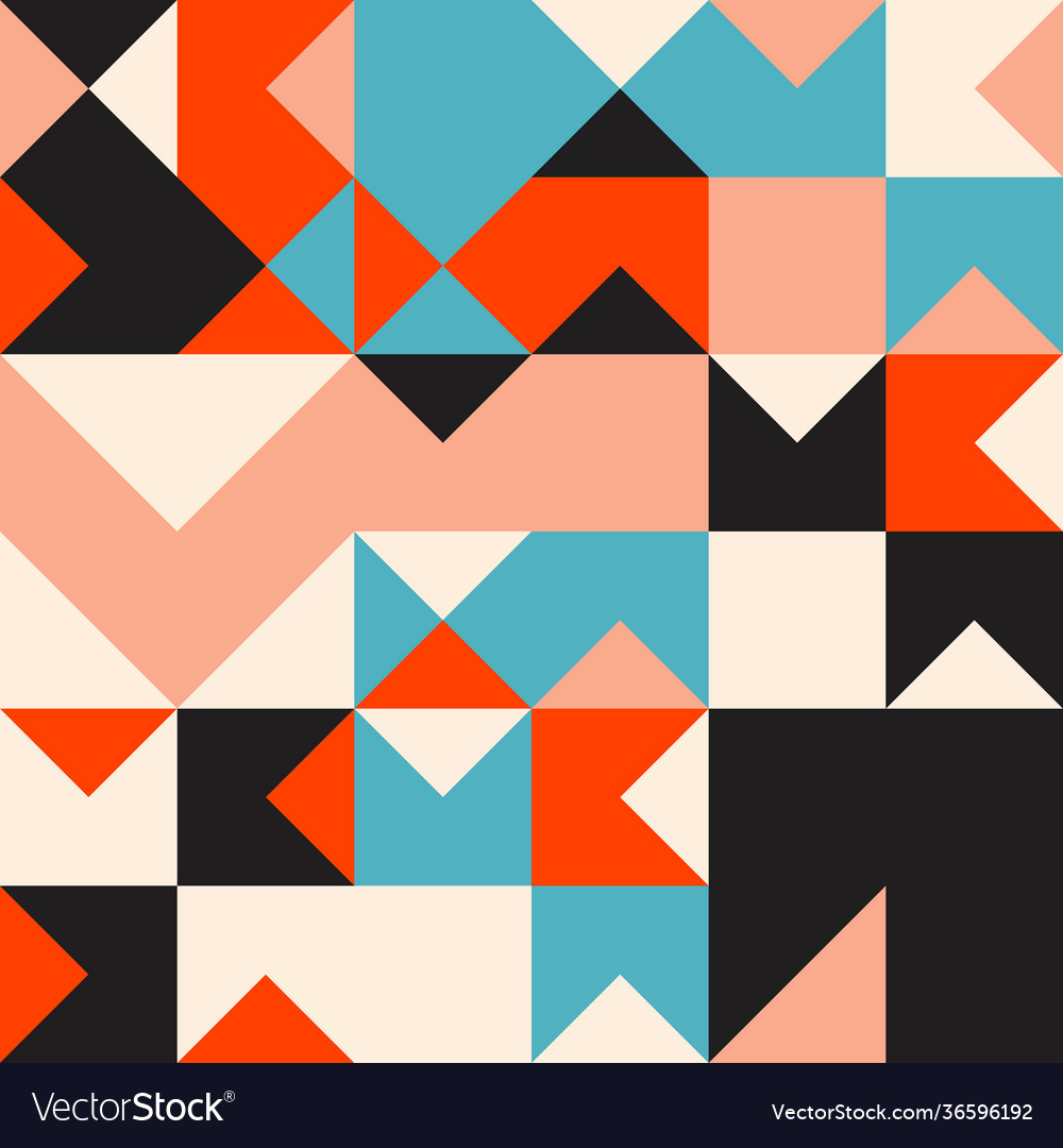 Mosaic abstract pattern design vector image Mosaic abstract pattern design