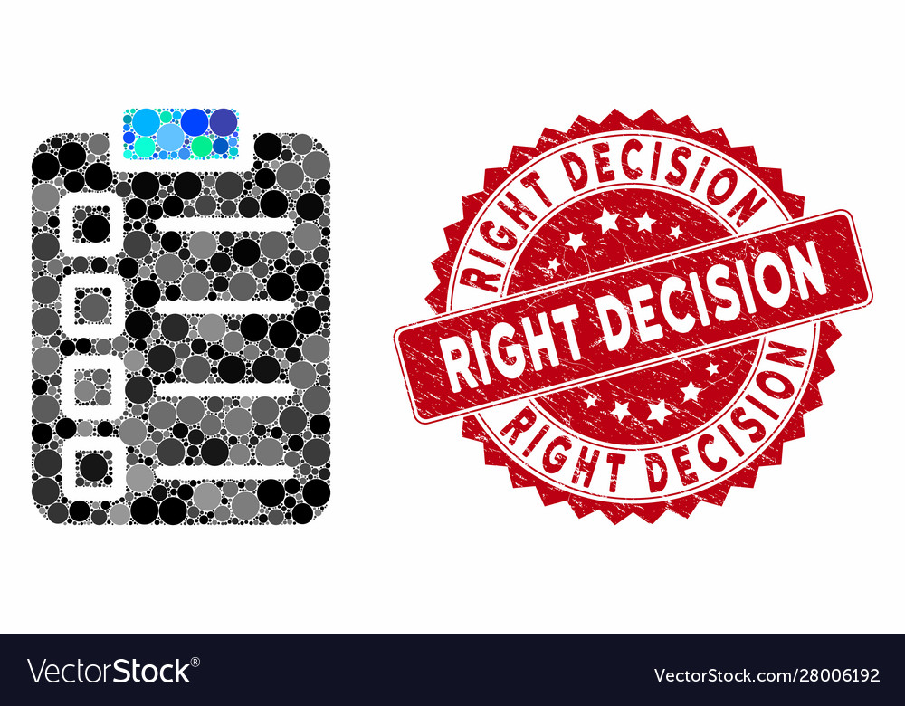 Mosaic test tasks with scratched right decision Vector Image Mosaic test tasks with scratched right decision
