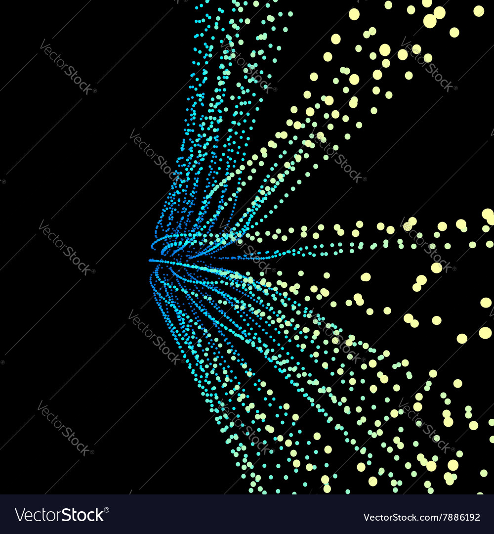 Point flow design template abstract
