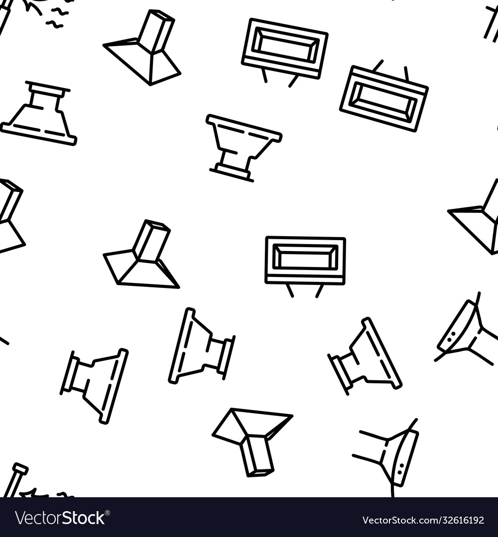 Range hood device seamless pattern vector image Range hood device seamless pattern