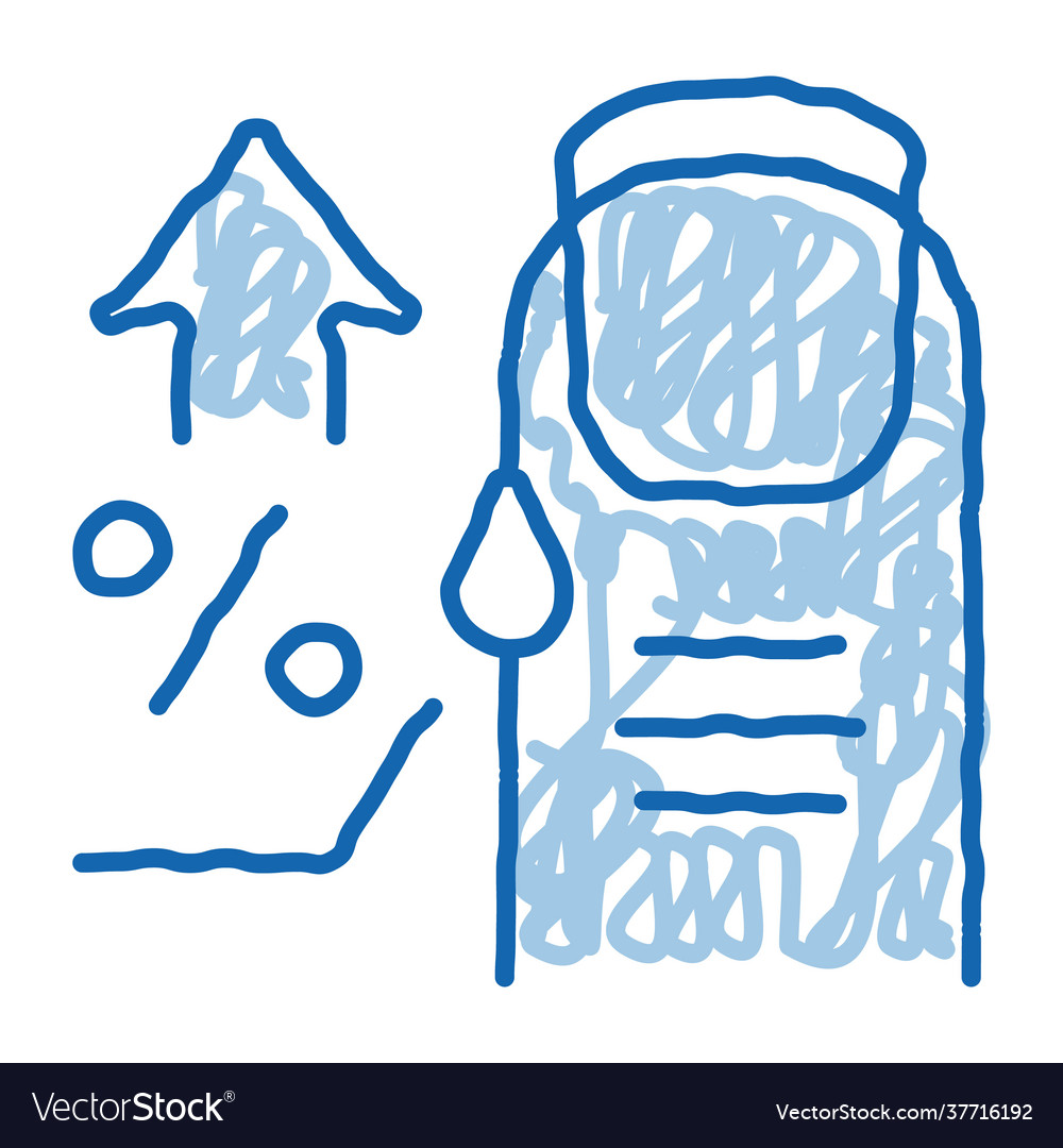 Smell boot doodle icon hand drawn