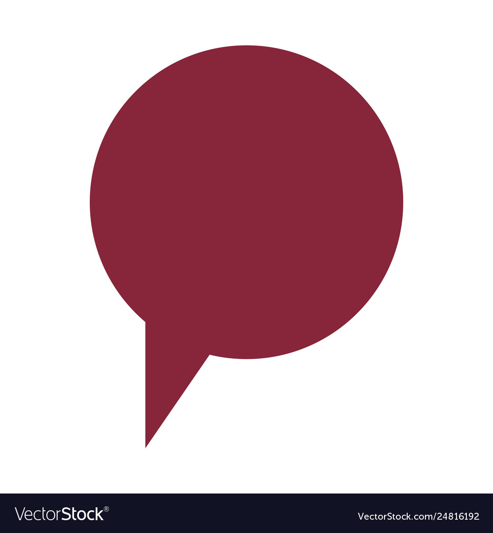 Speech bubble isolated icon